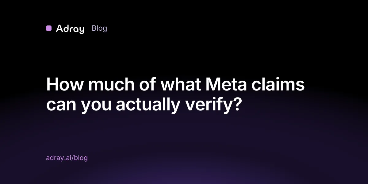 How much of what Meta claims can you actually verify?
